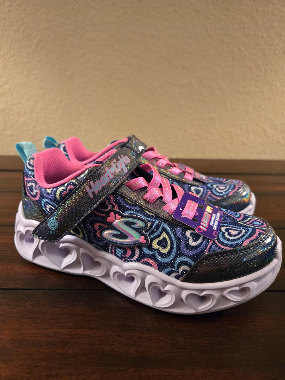 Skechers Girls' Heart Light-Up Sneakers